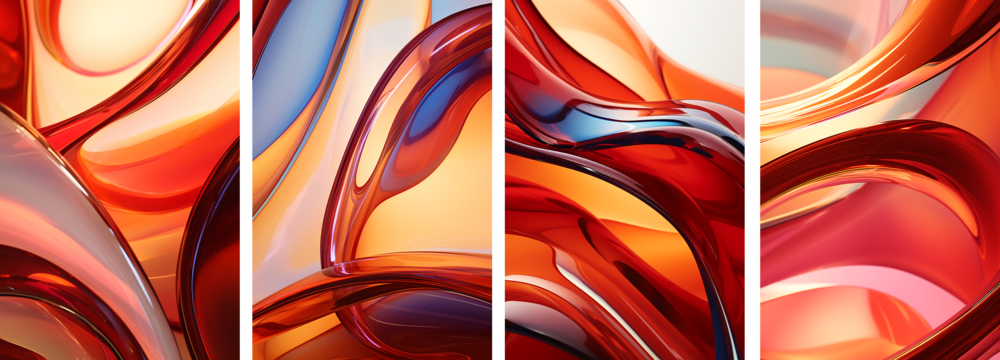 abstract orange background with some smooth lines in it. Abstract background of colored glass balls close-up. a set of vertical backgrounds for social networks, social media, stories, etc.
