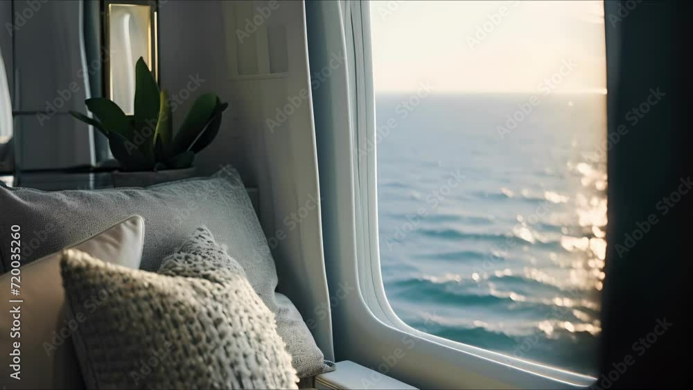 Poster embrace the tranquility of the open ocean on your private jet as you dive into your favorite novel i