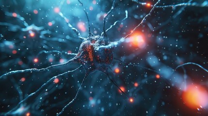 abstract Neurons cells concept background