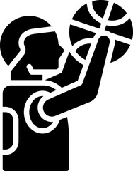 Basketball player icon