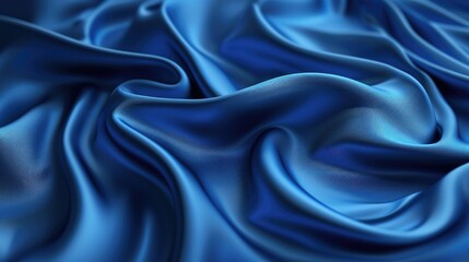 Obraz premium abstract blue silk folded drapery background