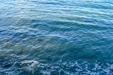 Fototapeta premium waves of the Mediterranean sea in Cyprus 7