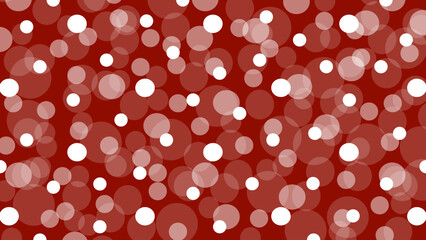 Red seamless pattern with white circles