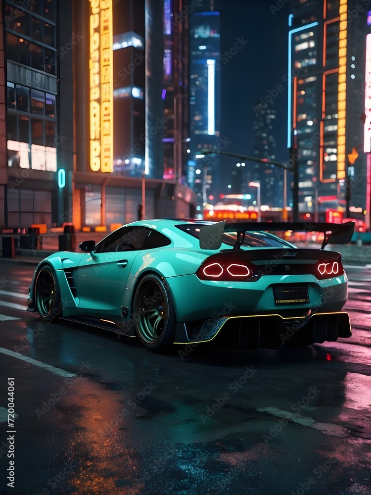 Aufkleber street racing aaa videogame gameplay with information datum design for console or web 3.0 playing to