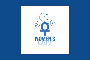 happy women's day social media banner design 