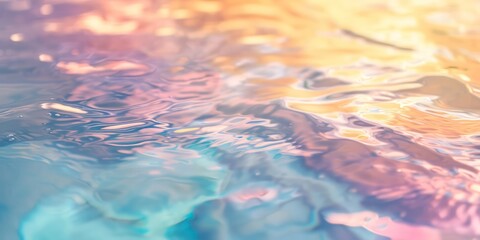 Closeup image, pastel colors calm and beautiful water.