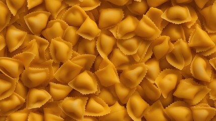 Ravioli pasta seamless pattern, closeup food repeated background