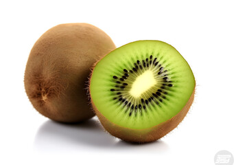 Obraz premium kiwi fruits on white background
