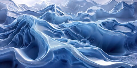 Obraz premium Top view high vantage point, this photograph blends aerial perspectives creating a visual masterpiece that conveys both a sense of depth and an emotional connection through its subtle and soothing.