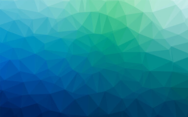 Dark Blue, Green vector polygon abstract backdrop. Brand new colorful illustration in with gradient. Completely new template for your business design.