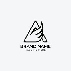 Fototapeta premium A wing Letter Logo vector