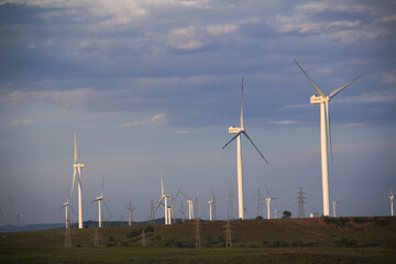 The wind power plant in Zhangjiakou, China.
