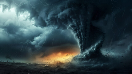The typhoon is born a tornado