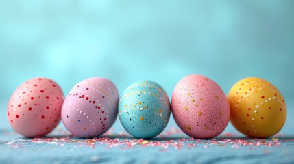 Fototapeta premium painted easter eggs