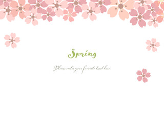 Fototapeta na wymiar 桜の花のフレーム