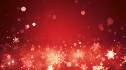 Beautiful winter Christmas glowing background with falling snowflakes, winter background