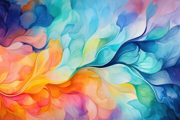 Colors of March, abstract watercolors with copyspace for your text. March background banner for special and awareness day, week or month