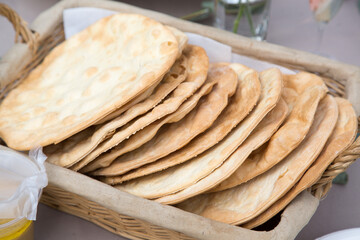 cuisine and table setting during a Jewish festival