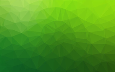 Fototapeta na wymiar Light Green vector shining triangular pattern. Modern geometrical abstract illustration with gradient. Completely new design for your business.