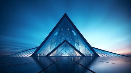 3d render of abstract futuristic architecture with empty concrete floor