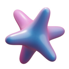 Purple Stellar Abstract 3D Icon