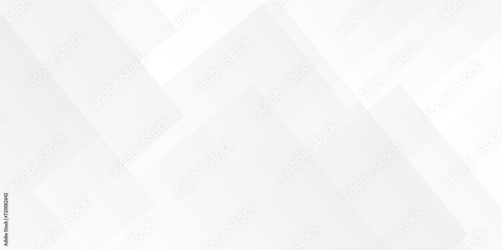 Poster modern abstract white curve square lines triangle technology backdrop. white light grey background. 