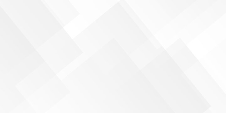 Modern abstract white curve square lines triangle technology backdrop. white light grey background. Space design concept. Decorative web layout poster, banner. White grey background vector design.