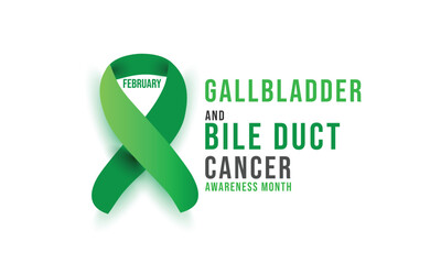 Gallbladder and Bile Duct Cancer Awareness Month. background, banner, card, poster, template. Vector illustration. - obrazy, fototapety, plakaty