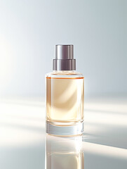 modern minimalist perfume bottle design, isolated.Generative AI