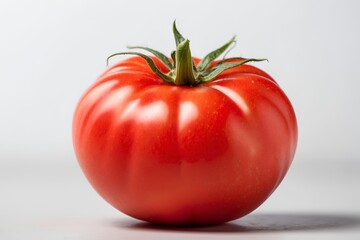 Fresh tomato Isolated on white background. Close up. Selective focus.