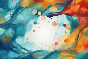 Colors of March, abstract background with watercolors and with copyspace for your text. March background banner for special and awareness day, week or month - obrazy, fototapety, plakaty
