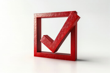 3D Check Mark Design with Colors