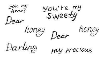 Love I love you darling sweet charm kiss your heart Happy Valentine's Day