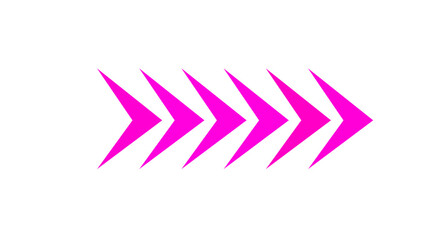 Pink moving arrows icon. Set of vector arrows. Arrow direction set. Modern simple arrows - obrazy, fototapety, plakaty