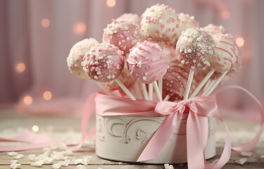 Delicate Pink Cake Pops