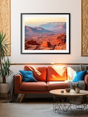 Grand Canyon Landscapes National Park Art Print | UNESCO Site Art: Majestic Views of this Iconic Natural Wonder