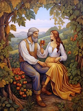 Demeter's Harvest: Grecian Mythology Artworks Depicting Rustic Country Scenes