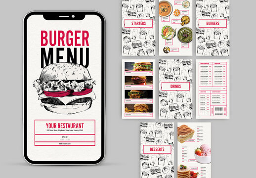 Burger Menu Digital Version