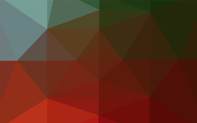 Light Green, Red vector polygon abstract layout. Colorful illustration in Origami style with gradient. Brand new style for your business design.