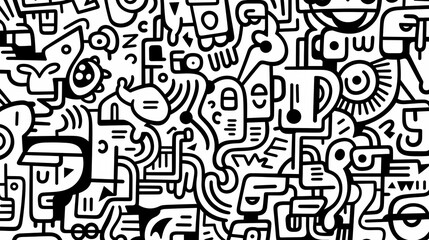Cute graffiti art abstract background poster web page PPT, art background