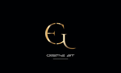 Obraz premium EG, GE, E, G abstract letters logo monogram