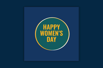 happy women's day social media banner design 