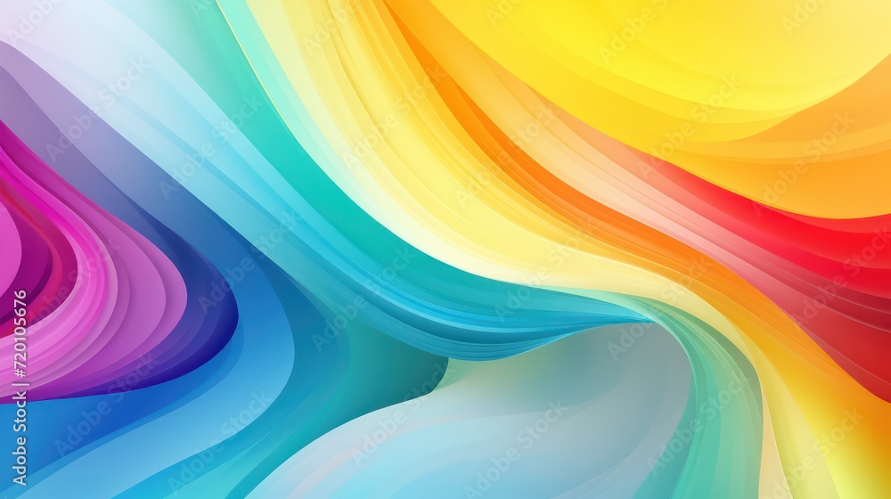 Poster abstract colorful background with waves