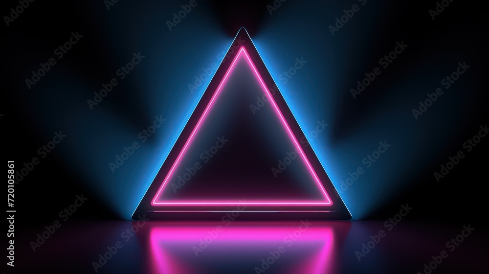 Poster abstract background with triangles