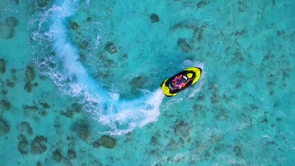 Maldives - Huraa Island - jet skiing in the blue lagoon