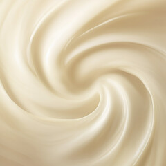 Soft cream swirl background. Whipped cream texture