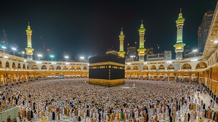 Kaaba in Mecca Saudi Arabia during haj or umrah © Eman Suardi