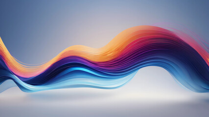 Smooth flow of wavy shape with gradient vector abstract background, dark blue design curve line...