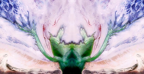 photosynthesis,   abstract symmetrical photograph of the deserts of Africa from the air, conceptual...