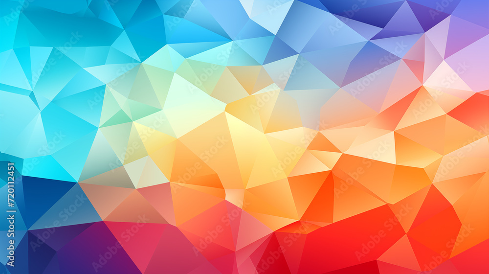 Poster multicolor triangle background. geometric abstract background made of colorful triangles.